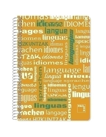 BLOC PACSA ASIGNATURAS tapa PP F 80h CUADRIC4x4 90g IDIOMAS