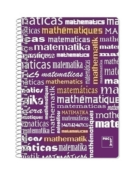 BLOC PACSA ASIGNATURAS tapa PP F 80h CUADRIC4x4 90g MATEMATICAS