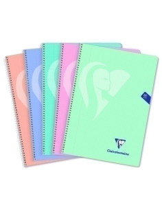 BLOC CLAIREFONTAINE  MIMESYS POLIPROPILENO F 80h 4x4 90g COLORES PASTEL