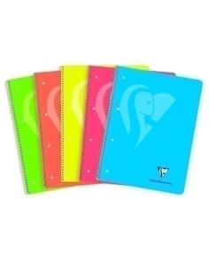 BLOC CLAIREFONTAINE MIMESYS POLIPROPILENO MICROPERFORADO A4 120h 5x5 90g