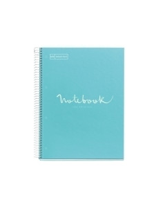 BLOC MIQUELRIUS EMOTIONS NOTEBOOK 5 microtapa EXTRA A5 120h 90g CUADRIC5x5 AZUL CIELO