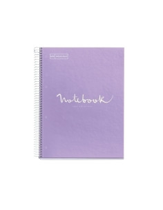 BLOC MIQUELRIUS EMOTIONS NOTEBOOK 5 microtapa EXTRA A5 120h 90g HORIZONTAL LAVANDA