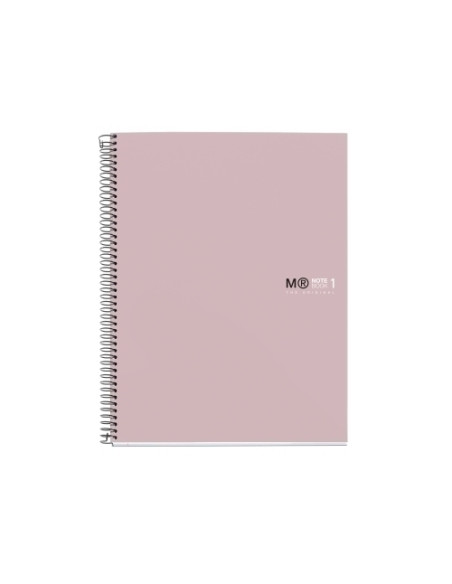 BLOC MIQUELRIUS THE ORIGINAL NOTEBOOK 1 microtapa EXTRA A4 80h 90g CUADRIC5x5 ROSA ARENA