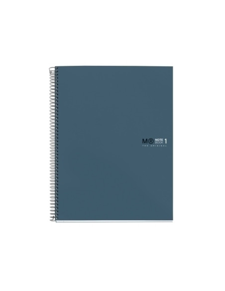 BLOC MIQUELRIUS THE ORIGINAL NOTEBOOK 1 microtapa EXTRA A4 80h 90g HORIZONTAL AZUL OCEANO