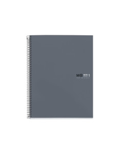 BLOC MIQUELRIUS THE ORIGINAL NOTEBOOK 1 microtapa EXTRA A4 80h 90g HORIZONTAL GRIS GRAFITO