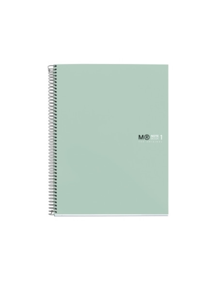 BLOC MIQUELRIUS THE ORIGINAL NOTEBOOK 1 microtapa EXTRA A4 80h 90g HORIZONTAL VERDE AQUA