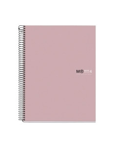 BLOC MIQUELRIUS THE ORIGINAL NOTEBOOK 4 microtapa EXTRA A4 120h 90g CUADRIC5x5 ROSA ARENA