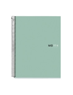 BLOC MIQUELRIUS THE ORIGINAL NOTEBOOK 4 microtapa EXTRA A4 120h 90g CUADRIC5x5 VERDE AQUA