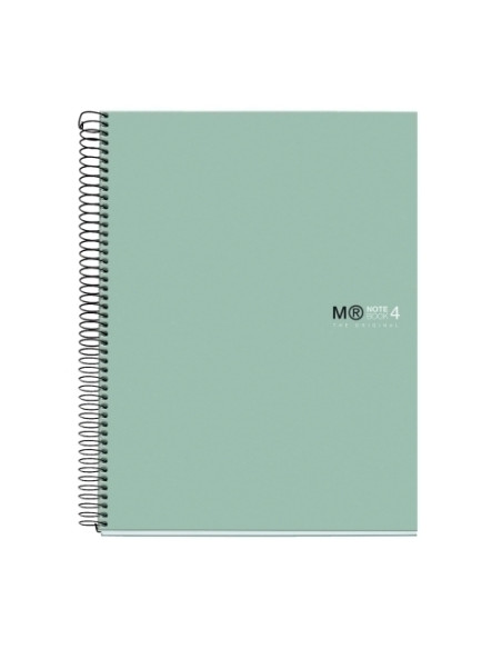 BLOC MIQUELRIUS THE ORIGINAL NOTEBOOK 4 microtapa EXTRA A4 120h 90g CUADRIC5x5 VERDE AQUA