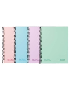 BLOC NAVIGATOR microtapa EXTRA A4 120h CUADRIC5x5 80g 5 COL BANDA PASTEL SURTIDO 5 col