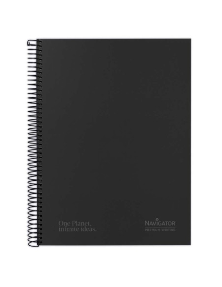 BLOC NAVIGATOR microtapa EXTRA A4 120h HORIZONTAL 80g 5 COL BANDA NEGRO