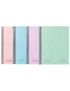 BLOC NAVIGATOR microtapa EXTRA A4 120h HORIZONTAL 80g 5 COL BANDA PASTEL SURTIDO 5 col