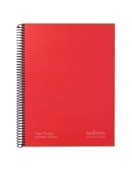 BLOC NAVIGATOR microtapa EXTRA A4 80h HORIZONTAL 80g ROJO
