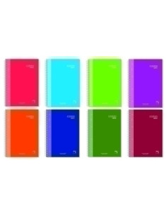 BLOC PACSA PREMIUM EXTRA microtapa EXTRA A4 120h CUADRIC5x5 90g 5 COL BANDA SURTIDO 8 col