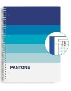 BLOC ESCOLOFI NOTEBOOK PANTONE SPEAKS A4 80h  CUADRIC5x5 90g CALM