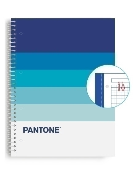 BLOC ESCOLOFI NOTEBOOK PANTONE SPEAKS A4 80h  CUADRIC5x5 90g CALM