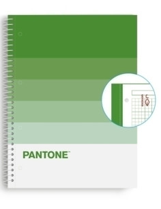 BLOC ESCOLOFI NOTEBOOK PANTONE SPEAKS A4 80h  CUADRIC5x5 90g NATURE