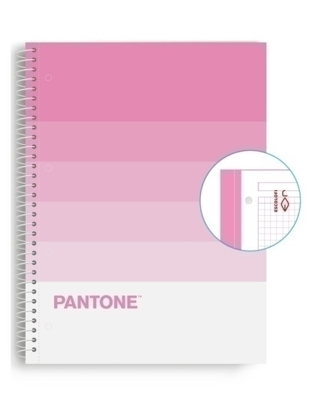BLOC ESCOLOFI NOTEBOOK PANTONE SPEAKS A4 80h  CUADRIC5x5 90g SWEET