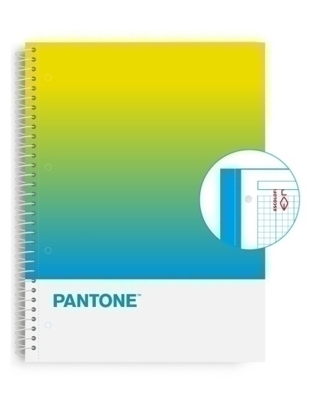 BLOC ESCOLOFI NOTEBOOK PANTONE TOGETHER A4 80h  CUADRIC5x5 90g LIFE