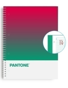 BLOC ESCOLOFI NOTEBOOK PANTONE TOGETHER A4 80h  CUADRIC5x5 90g SUSTAINABILITY