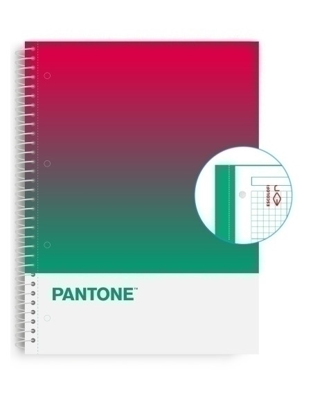 BLOC ESCOLOFI NOTEBOOK PANTONE TOGETHER A4 80h  CUADRIC5x5 90g SUSTAINABILITY