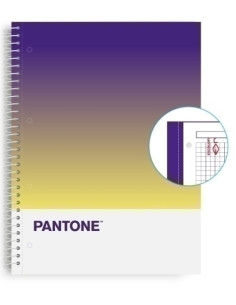 BLOC ESCOLOFI NOTEBOOK PANTONE TOGETHER A4 80h  CUADRIC5x5 90g TIME