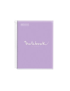 BLOC MIQUELRIUS EMOTIONS NOTEBOOK 5 microtapa PP A5 120h 90g HORIZONTAL LAVANDA