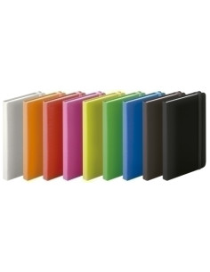 BLOC DE NOTAS IBERPLAS FUN COLOR 100h 100g CON CIERRE DE GOMA 14x9 LISO