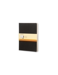 CUADERNO MOLESKINE CAHIER 19x25 120h HORIZONTAL NEGRA SET DE 3