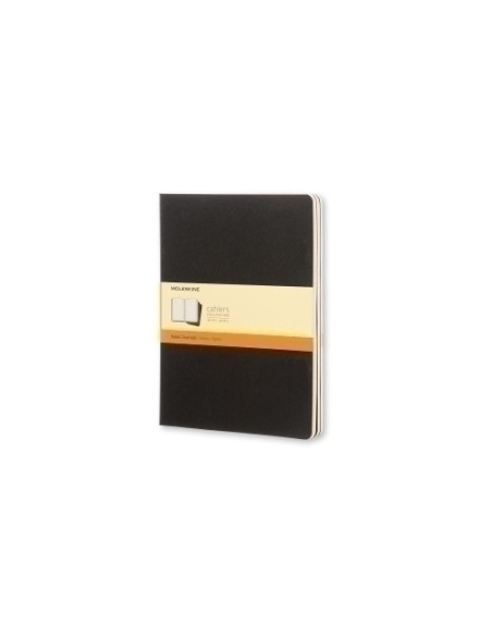 CUADERNO MOLESKINE CAHIER 19x25 120h HORIZONTAL NEGRA SET DE 3