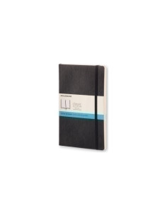 CUADERNO MOLESKINE CLASICO TAPA BLANDA 13x21 192h 70gr PUNTEADA con GOMA NEGRA
