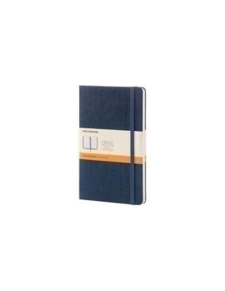 CUADERNO MOLESKINE CLASICO TAPA DURA 13x21 240h 70gr HORIZONTAL con GOMA AZUL