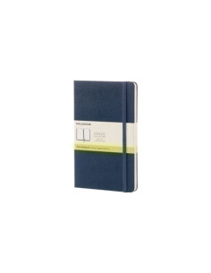 CUADERNO MOLESKINE CLASICO TAPA DURA 13x21 240h 70gr LISA con GOMA AZUL