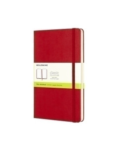CUADERNO MOLESKINE CLASICO TAPA DURA 13x21 240h 70gr LISA con GOMA ROJA