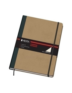 CUADERNO VESTA NATURE A4 96h 80gr CUADRC5x5 con GOMA