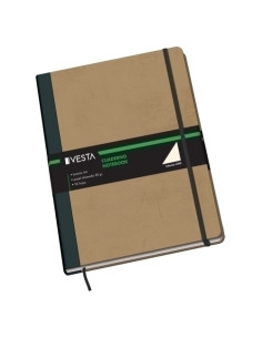 CUADERNO VESTA NATURE A4 96h 80gr LISO con GOMA