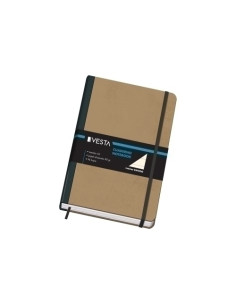 CUADERNO VESTA NATURE A5 96h 80gr HORIZONTAL con GOMA