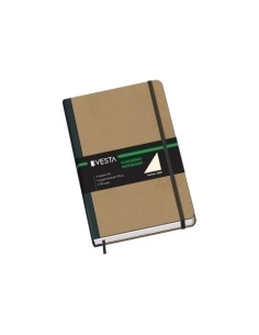 CUADERNO VESTA NATURE A5 96h 80gr LISO con GOMA