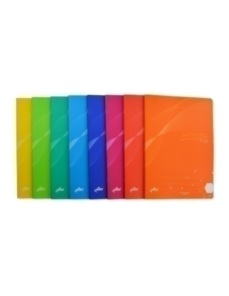 LIBRETA OLEF tapa PP A4 48h CUADRIC4x4 90g CMARGEN COLSUR8