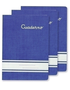 LIBRETA PACSA MI CUADERNO A5 30h 60g CUADRIC4x4 CMARGEN AZUL