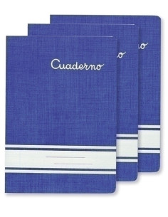 LIBRETA PACSA MI CUADERNO A5 30h 60g CUADRIC8x8 CMARGEN AZUL