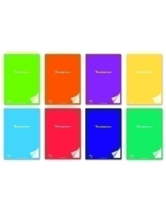 LIBRETA PACSA NOVENTAGRAMOS A4 48h LISO SURTIDO 8 col