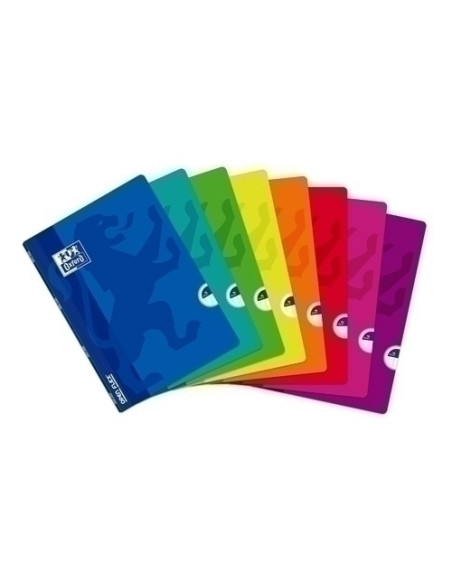 LIBRETA GRAPADA OXFORD SCHOOL OPENFLEX A4 48h PAUTA 35 COLSUR8