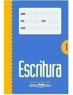 CUADERNO LAMELA ESCRITURA Magenta N 1