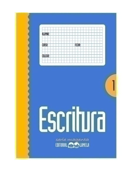 CUADERNO LAMELA ESCRITURA Magenta N 1