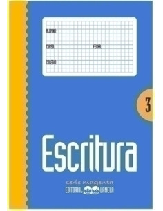 CUADERNO LAMELA ESCRITURA Magenta N 3