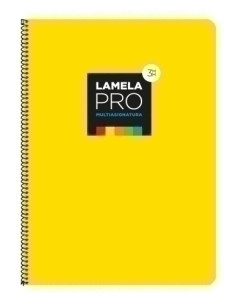 LAMELA BLOC tapa EXTRA DURA F 100h CUADROVIA 3 mm AMARILLO 5 colores en banda