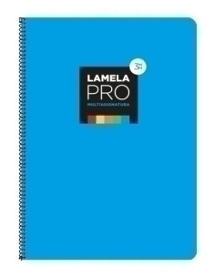 LAMELA BLOC tapa EXTRA DURA F 100h CUADROVIA 3 mm AZUL 5 colores en banda