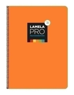 LAMELA BLOC tapa EXTRA DURA F 100h CUADROVIA 3 mm NARANJA 5 colores en banda