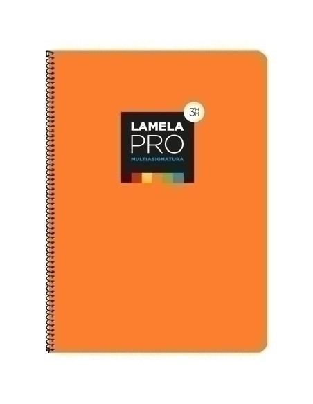 LAMELA BLOC tapa EXTRA DURA F 100h CUADROVIA 3 mm NARANJA 5 colores en banda